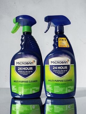 Microban 24 Hour Multi-Purpose Cleaner 32 Oz Ea, Lot Of 2,  Discontinued